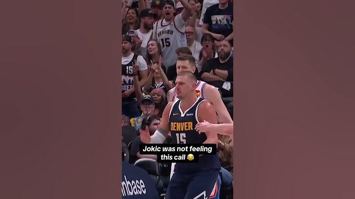 Jokic did not like that call 🤣