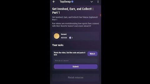 Get Involved,Earn, and Collect | Part 1 Tapswap code Today | 17 November Tapswap code | 2ndCode Tap
