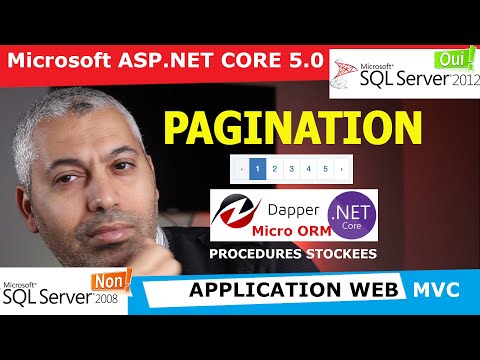 Pagination GridView - Application Web ASP.NET Core 5.0 MVC - Micro ORM Dapper - Procédures Stockées