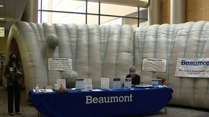 Inflatable colon aims to raise awareness at Troy B...