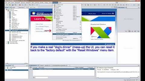 NetBeans 101 - The User Interface (UI) - Programming for the Web