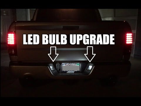 Dodge RAM - LED License Plate Bulb -  UPGRADE!