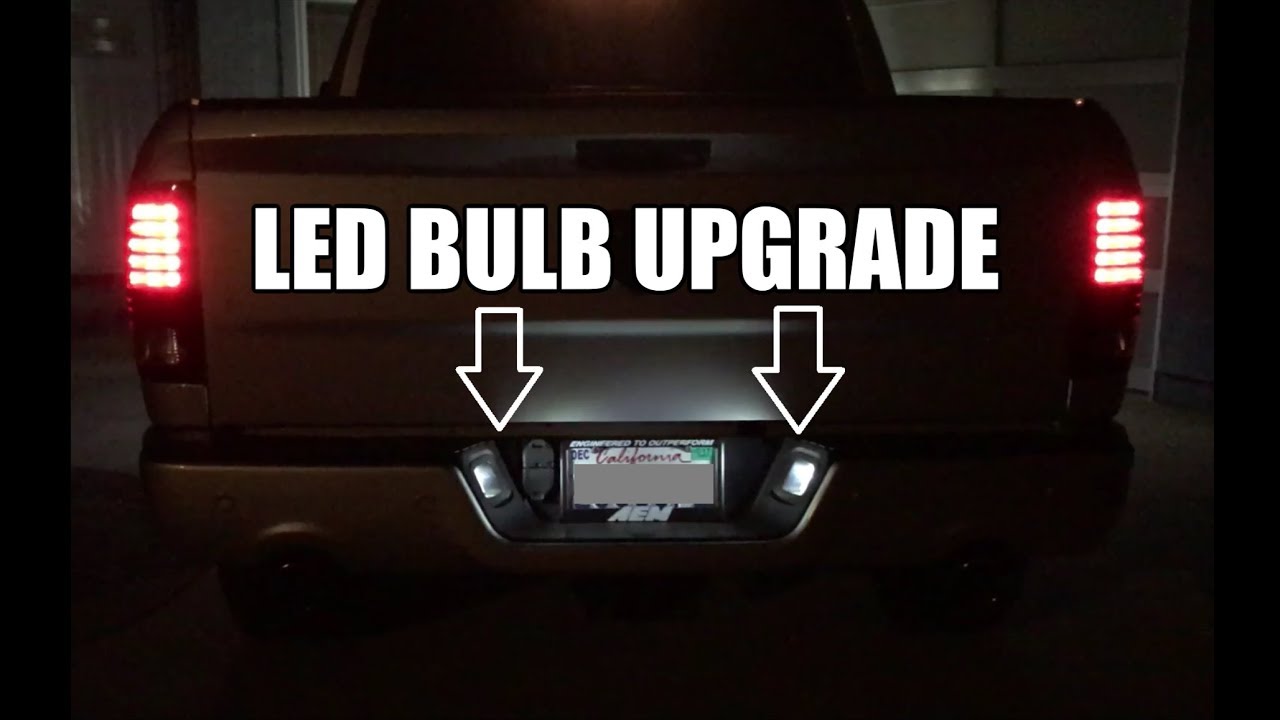 ram 1500 license plate light