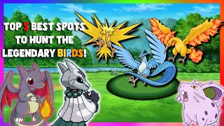Top 5 *Best Spots* To Hunt The Legendary Birds in Kanto! - PokeMMO