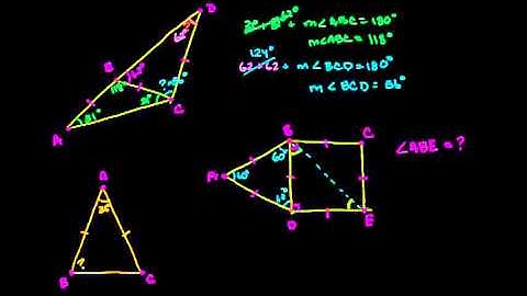 Equilateral and Isosceles Example Problems