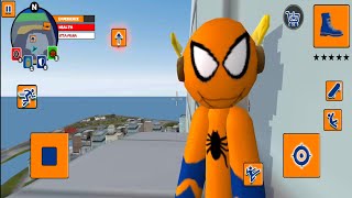 Spider Stickman Rope Hero Vice Town screenshot 3