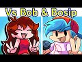 Friday Night Funkin' - VS Bob & Bosip FULL WEEK + Cutscenes (FNF Mod/Hard) (Minecraft Let's Players)