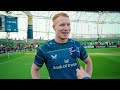Ciarán Frawley on his 100th Leinster Rugby cap