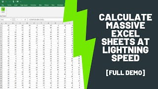 Use This Add-In To Calculate Massive Excel Sheets At Lightning Speed