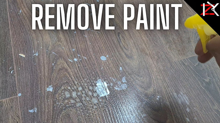 How to get dried paint off of linoleum