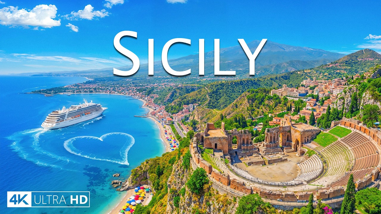 SICILY 4K DRONE FOOTAGE | Volcanic Landscapes and Timeless Mediterranean Beauty