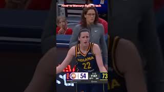 Fever vs Mercury fight 1 ejected and 5 tech #basketball #highlights #sports #wnba #shorts #trending