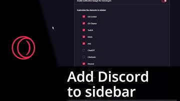 How to add Discord to sidebar in Opera GX ✅ Tutorial