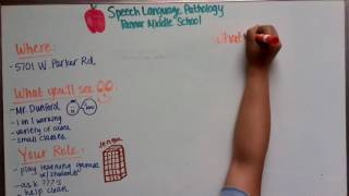 2016 One Minute Clinical Video - Speech Language Pathology at Renner Middle School