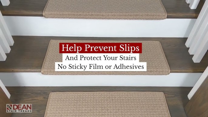 Dean Non-Slip Pet Friendly Carpet Stair Step Cover Treads