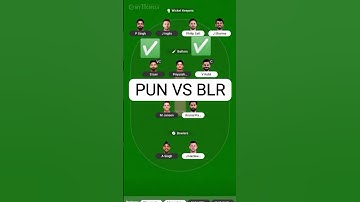 PUN VS BLR My 11 circle winning Team prediction Punjab vs Bangaluru #dream11prediction #ipl #cricket