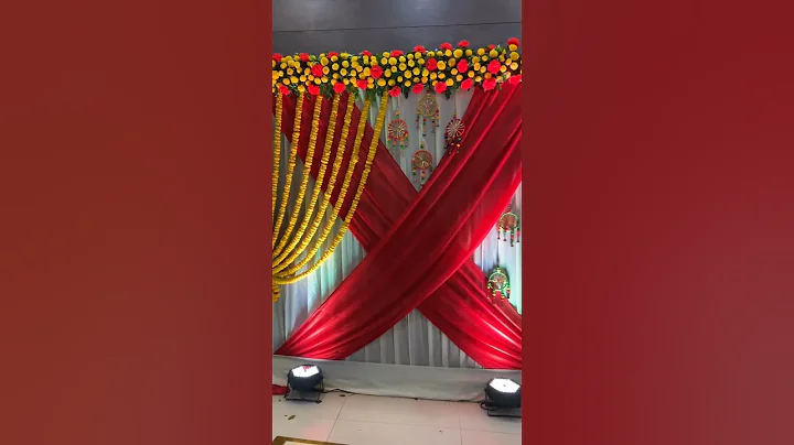 Haldi ceremony decoration ideas 💡🎉 #viral #viralvideo #shorts #shortvideo #ytshorts #youtubeshorts