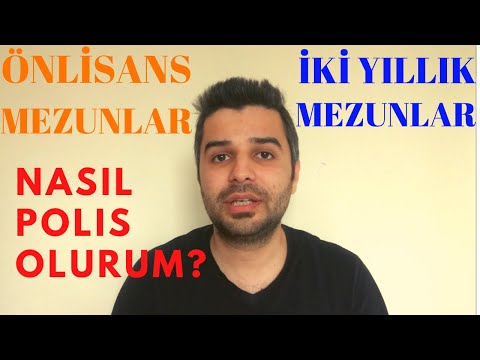 ÖNLİSANSTAN HEMEN SONRA NASIL POLİS OLURUM?