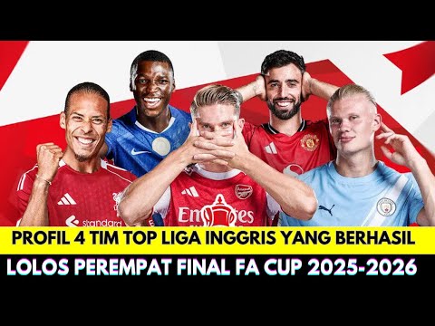 777zk x alot88 - Resmi❗Ini 4 Tim Top Liga Inggris yang Berhasil Lolos Babak 8 Besar FA Cup