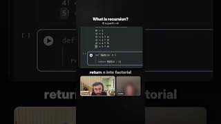 Recursion in Python Explained with Factorial 🔁 #Shorts