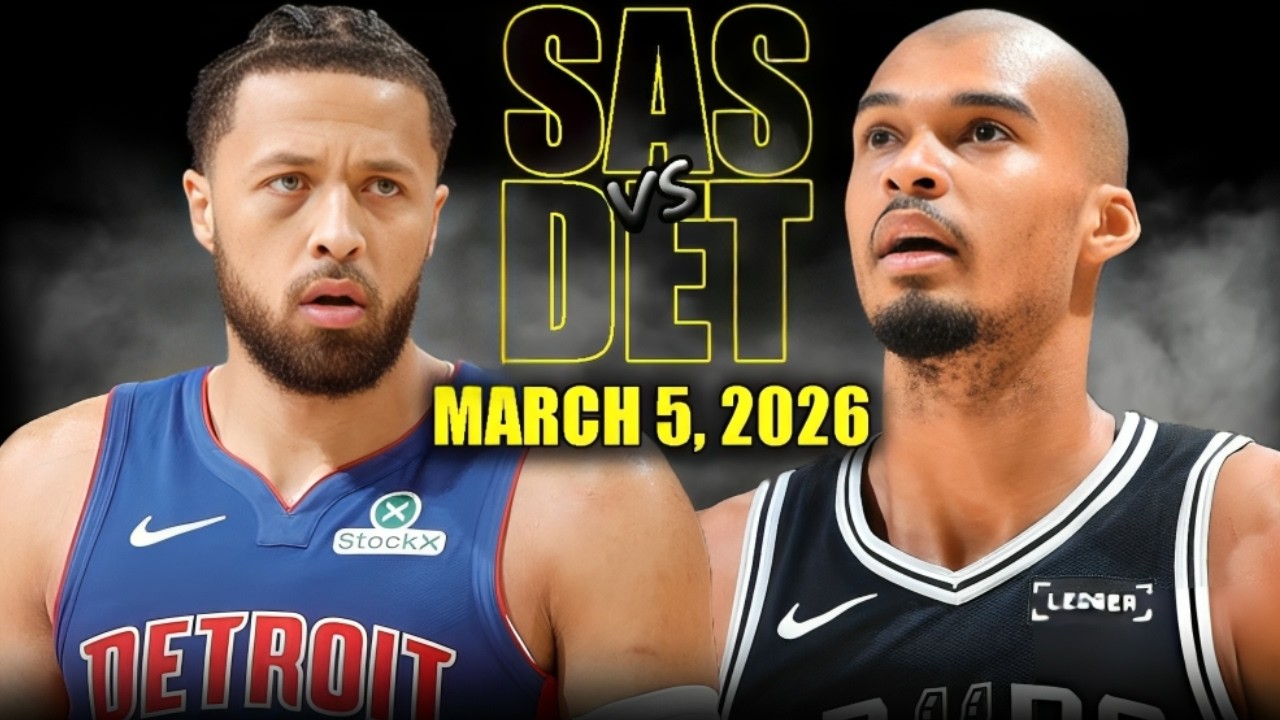 San Antonio Spurs vs Detroit Pistons Full Game Highlights – March 5, 2026 | NBA Season