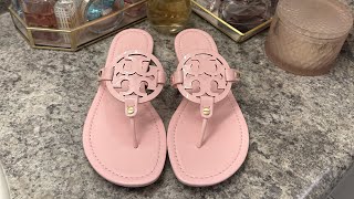 Tory Burch Unboxing Miller sandals Petunia