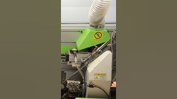 Cắt đầu đuôi nẹp trên máy dán cạnh 5 chức năng HM-408P