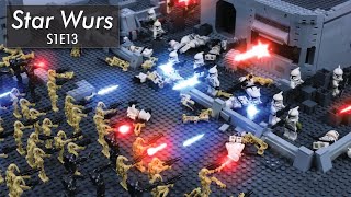 Droid assault on the Republic FOB | Lego StarWurs stopmotion [S1E13]