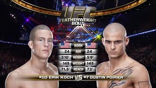 Dustin Poirier vs Erik Koch full fight 720p60