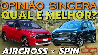 Chevrolet SPIN ou Citroen C3 AIRCROSS? Qual o MELHOR? Comparativo versões 5 e 7 lugares. PREÇO, vale