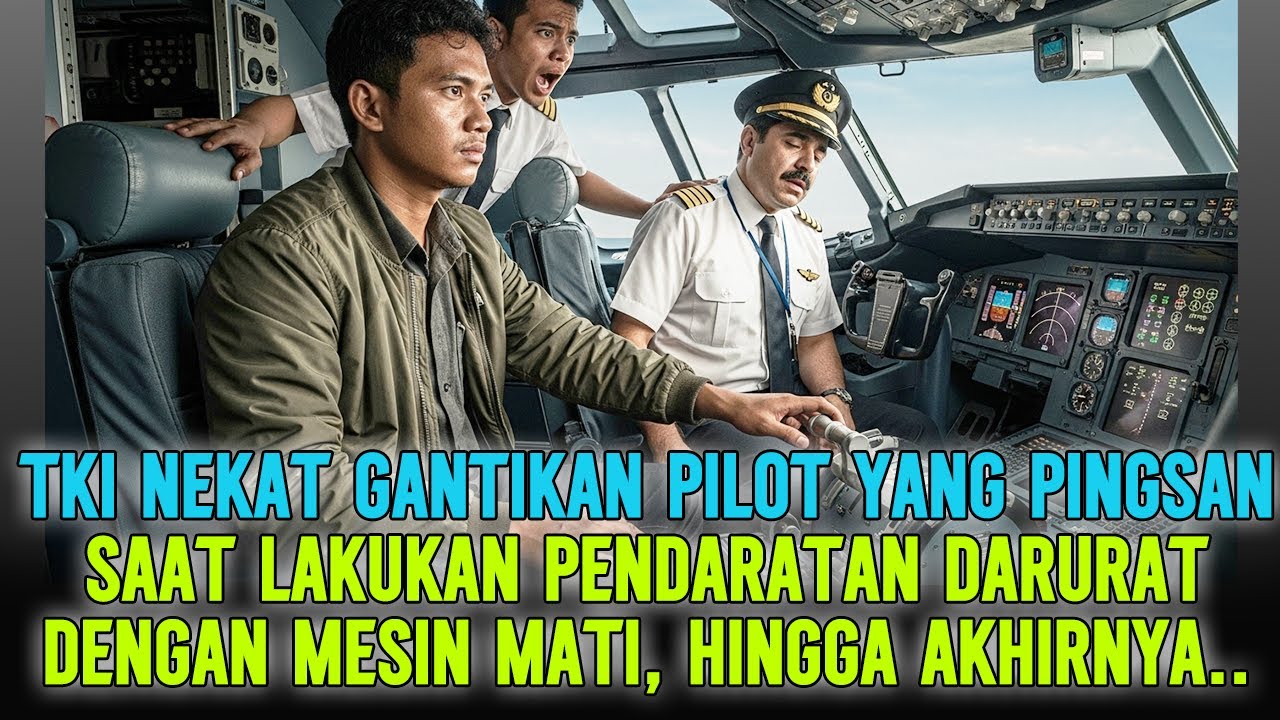 KISAH NYATA‼️TKI AMBIL ALIH KENDALI PESAWAT SAAT PILOT PINGSAN DAN HINDARI TABRAKAN PESAWAT DI UDARA