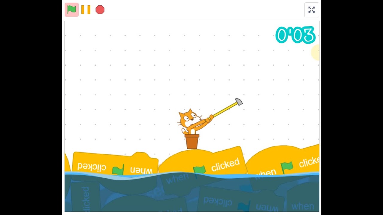Getting Over it Scratch Edition (más pruebas) - YouTube