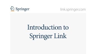 SpringerLink Tutorial 01 Introduction (Italian Subtitles)