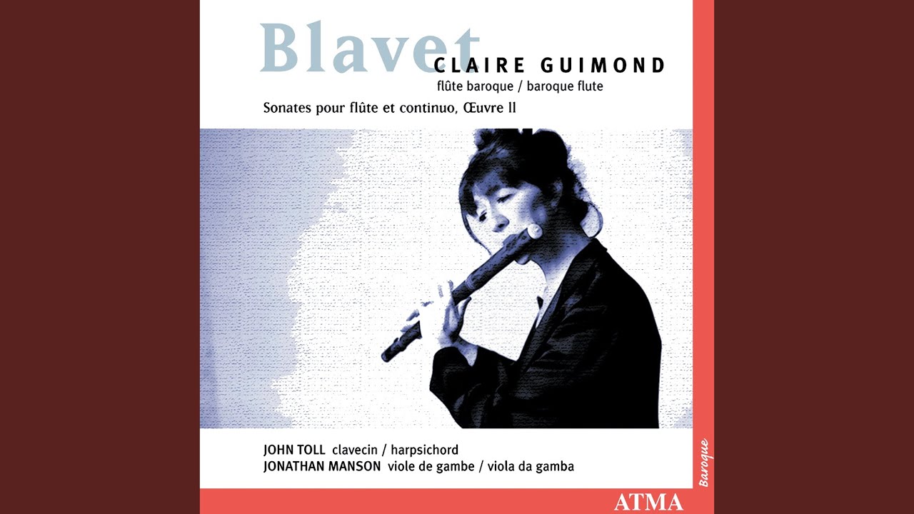 Ver Blavet: 6 Sonates mêlées de pièces, Op. 2: Sonate No. 3 en mi mineur: IV. Le Mondorge,... en YouTube