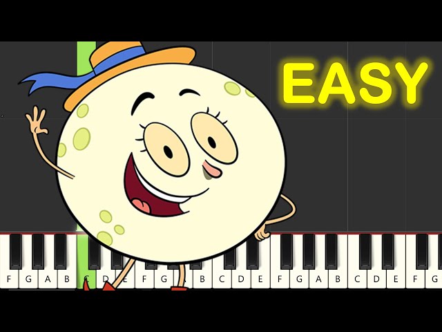 Let's Go Luna Theme Song EASY Piano Tutorial class=