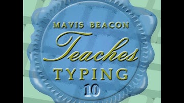 Mavis Beacon Teaches Typing Version 10 Intro