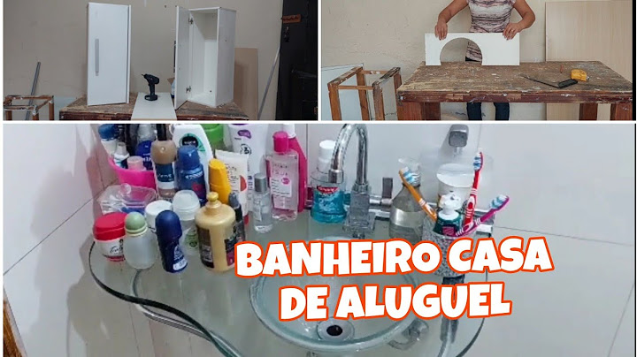Resolvi O Problema Desse Banheiro Reaproveitando Partes  de Armário de Cozinha| Casa De  Aluguel