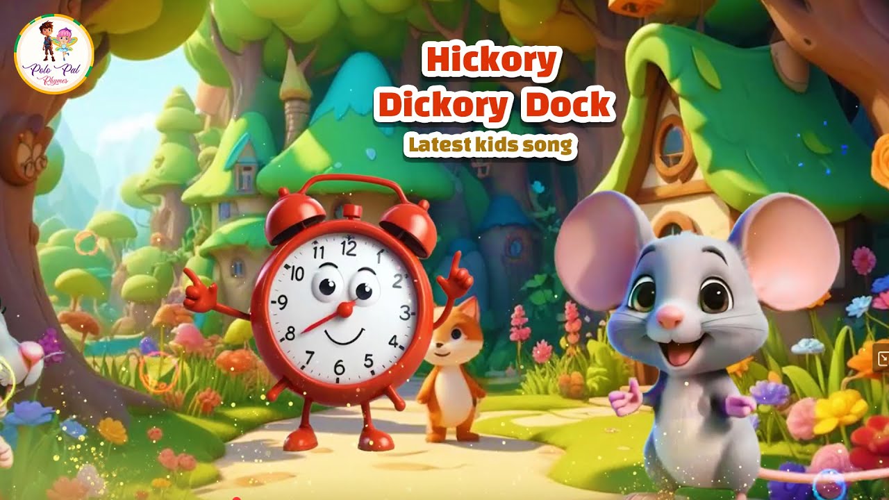 🎵 Hickory Dickory Dock | Fun Kids Song | Nursery Rhyme | Polo Pal ...