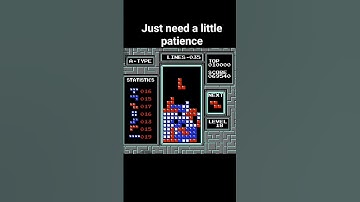 You need a little patience to survive #nes #tetris #shorts