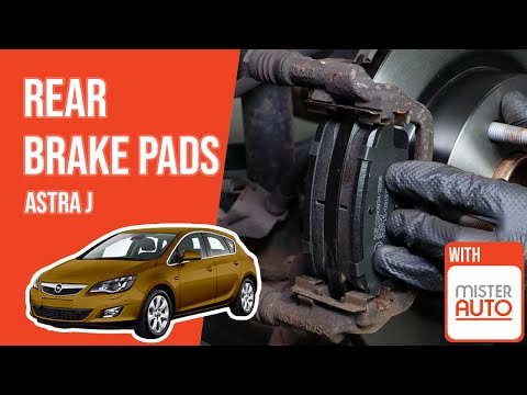 How to replace the rear brake pads Astra J / mk6 🚗