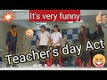 A wonderful act on teachers day by senior students of mlzs ara 05092022