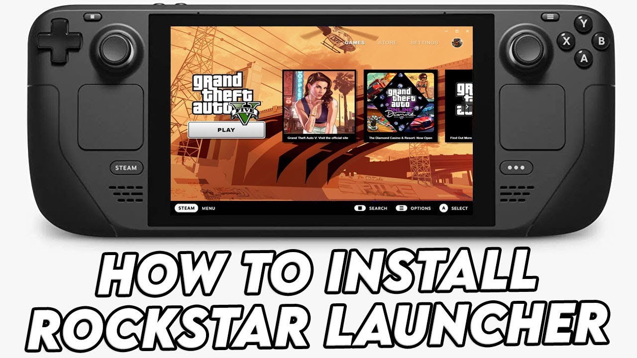 How to find the Rockstar Launcher on your Steam Deck and install GTA V from  it —