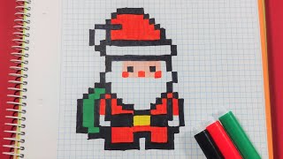 Como hacer a Papa Noel o Santa Claus | Pixel Art