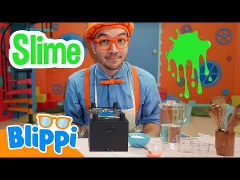 Blippi Learns About Slime! 🟢 Fun Science & Colors | Educational Videos for Kids | Blippi