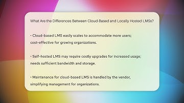 What Are the Differences Between Cloud-Based and Locally Hosted LMSs? - Childhood Education Zone