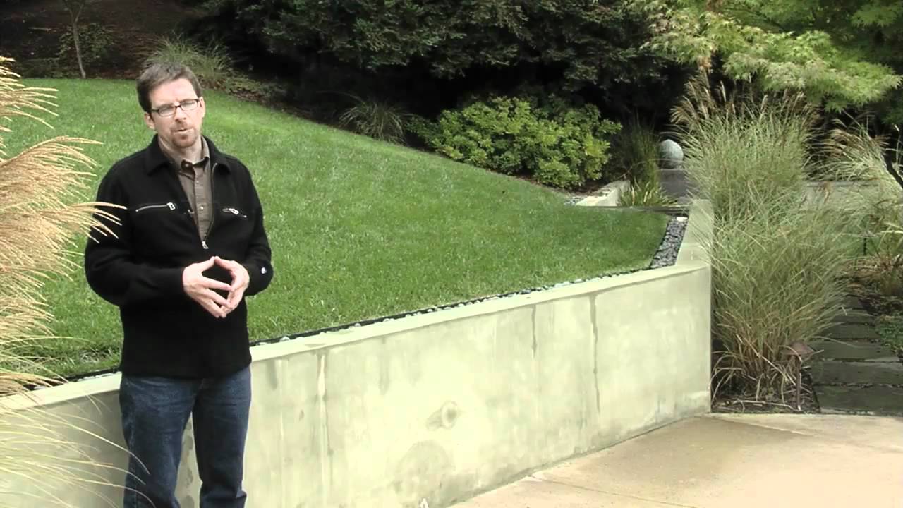 Retaining Wall Design -- Smooth Stucco - YouTube