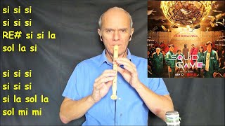 SQUİD GAME FÜLÜT NOTALARI - OKULDA ÇAL NETFLİX 2021 screenshot 2