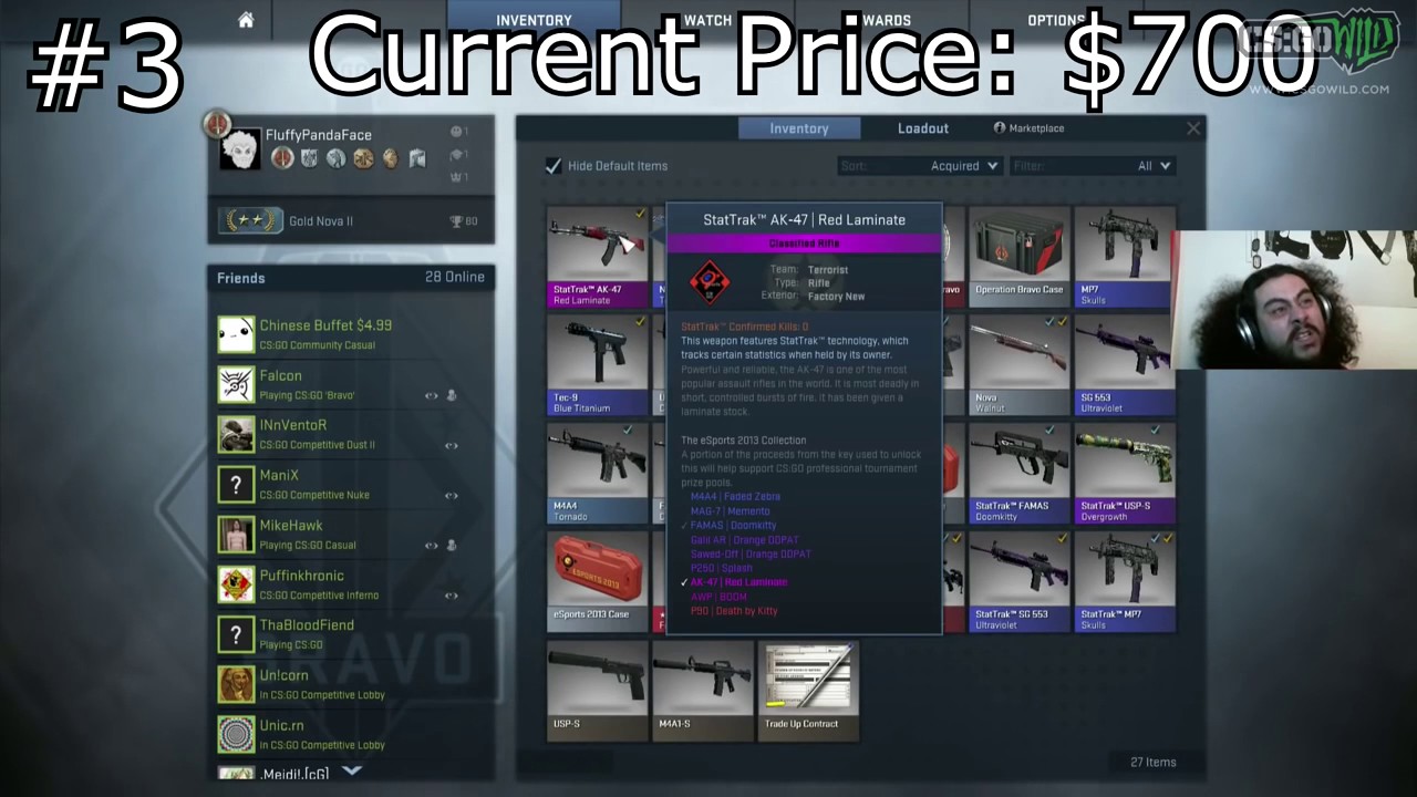 CS GO - TOP 5 MOST EXPENSIVE GUN SKIN UNBOXING - YouTube