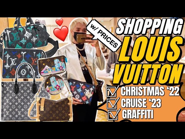 Shopping at LOUIS VUITTON w/PRICES  New Collection CHRISTMAS 22 + CRUISE  2023 + GRAFFITI Collection 