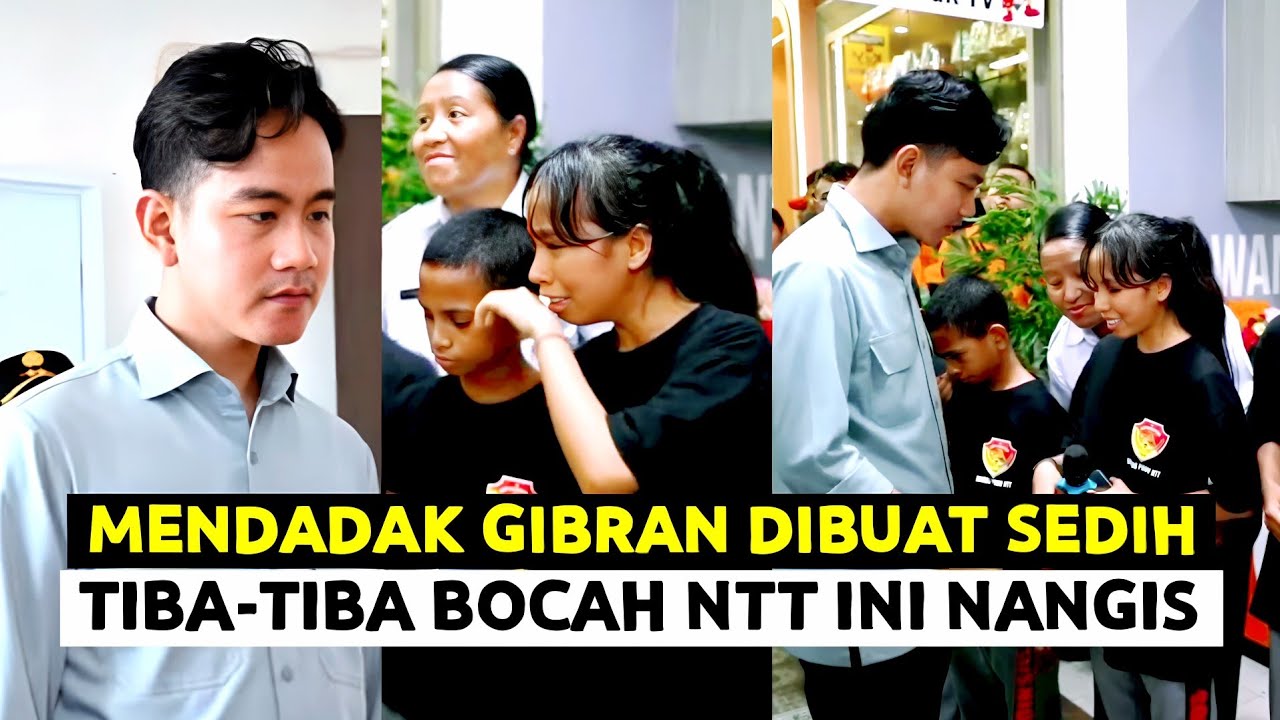 Mendadak GIBRAN Sedih Bocah NTT Nangis Baca Puisi ! WAPRES Blusukan Sawah Hingga Bagi Sepatu Sekolah